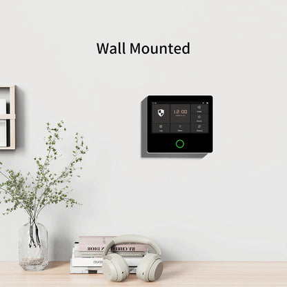 Staniot WiFi SecPanel 5 sistema di allarme domestico Wireless Tuya Smart 4.3 "Kit di sicurezza Touch Screen sirena integrata APP telecomando,Batteria integrata da 1500 mAh, supporto per Alexa