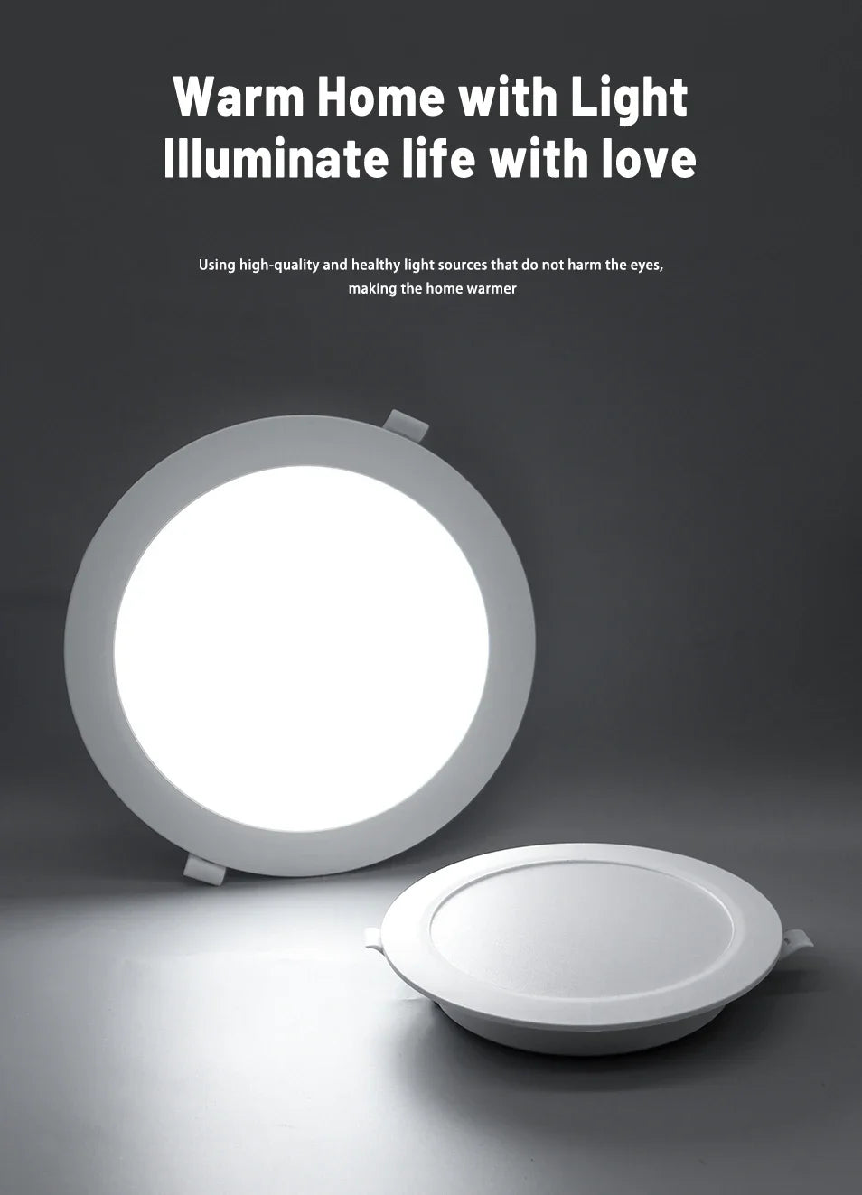 10 pz/lotto LED Pannello Rotondo Da Incasso Lampada 24W 20W 17W 14W 10W 6W AC100-240V 3000K 4000K 6000K Luce Faretto illuminazione per interni