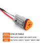 KERE 5/20/100Set DT06 serie 2/3/4/6/8 core12pin connettore elettrico impermeabile presa di corrente con cablaggio da 15cm