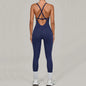 Regolabile Indietro Fitnes Donna Body Corsetto Yoga Set Push Up Palestra Tuta intera Tuta da allenamento Abbigliamento attivo femminile XP274