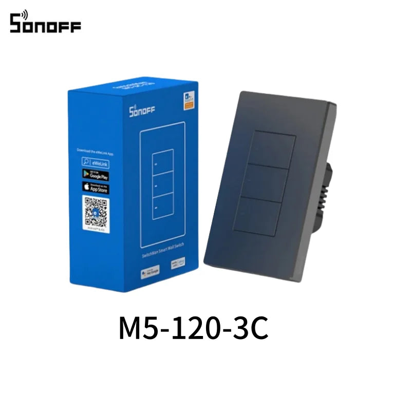 Sonoff MINI R4 Sonoff R5 Sonoff 4CH Pro R3 4CH R3 S-mate WiFi Smart Switch Switchman M5 Sonoff NINIR4 tramite EWeLink Google
