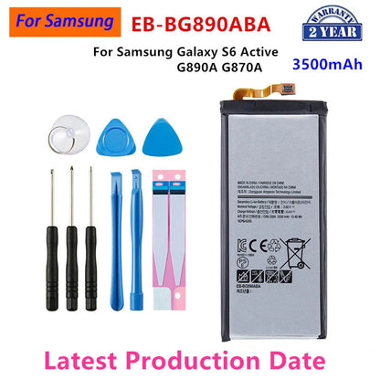 Nuovissima batteria sostitutiva EB-BG890ABA 3500mAh per Samsung Galaxy S6 Active G890A G870A batterie + strumenti per telefoni cellulari