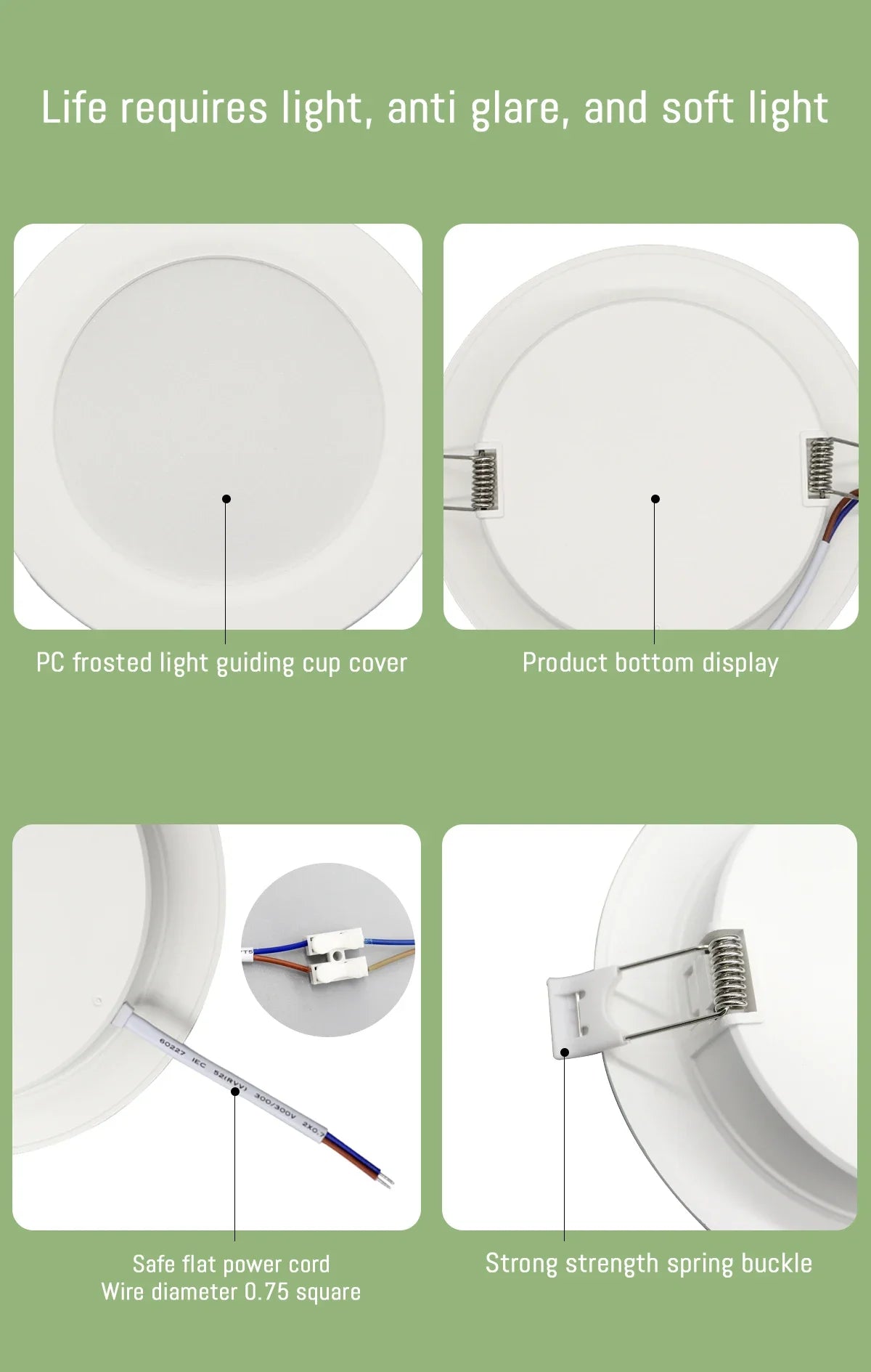 10 pz/lotto LED Pannello Rotondo Da Incasso Lampada 24W 20W 17W 14W 10W 6W AC100-240V 3000K 4000K 6000K Luce Faretto illuminazione per interni