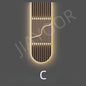 Lampada da parete moderna a LED di lusso Decorazione domestica Luce murale astratta Corridoio Soggiorno Lustro Pittura sospesa di fascia alta