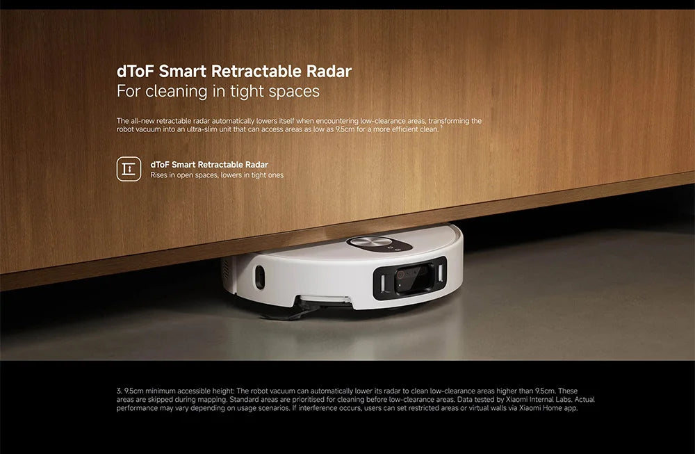 Versione Globale Xiaomi Robot Vacuum 5 Pro Video HD Chiamate Unidirezionali Aspirazione 20000Pa Aspirapolvere Anti-groviglio Senza Problemi Stazione Base Autopulente Mop Estensibile e Spazzola Laterale Controllo Intelligente