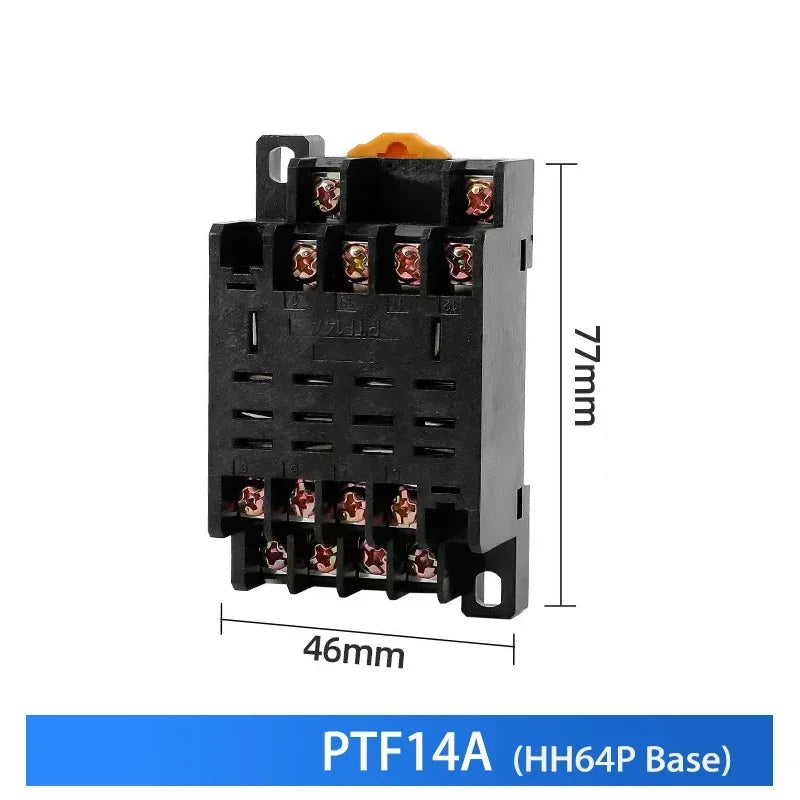 10 pz per relè di controllo miniaturizzati all'ingrosso piccolo relè intermedio AC 12V DC C24 AC220 HH52P HH53P HH54P HH62P HH63P HH64P
