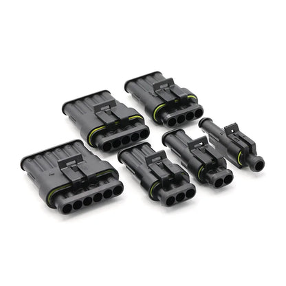 20/50/100 Set 1.5 Serie AMP Automobile Connettori 1/2/3/4/5/6 Pin Super Sigillo Impermeabile Cavo Elettrico connettore PA66 Nylon