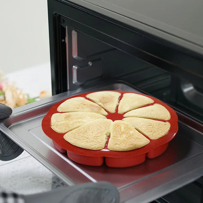 Set di stampi triangolari in silicone per torte - adatti a teglie da forno antiaderenti con 8 cavità, ideali per brownies, pancake, cupcake, ecc.