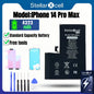 Batteria per iPhone, per iPhone 14 14Pro 14ProMax, Batteria di Capacità Standard, Batteria di Qualità Standard, Sostituzione Batteria iPhone con Strumenti Gratuiti, 0 Cicli, Mostra il 100% della Salute della Batteria