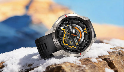 2026 NUOVO Smartwatch con Mappe Offline per Uomo, Display AMOLED HD da 1,43 Pollici, GPS Esterno Integrato, Bussola, Altimetro, Impermeabile 5ATM, Orologio Sportivo per Nuoto, Ciclismo e Corsa