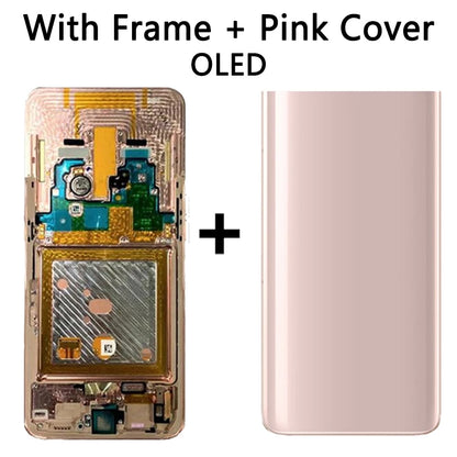 Display LCD Super AMOLED per Samsung A80 A805 A805F, gruppo digitalizzatore touchscreen con sensore di impronte digitali per Samsung A90 LCD