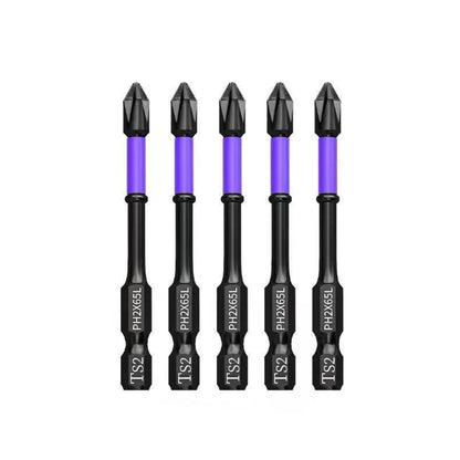 5-60PCS PH2 Set di punte per avvitatore a percussione Set di cacciaviti a croce magnetici Set di punte per trapano a percussione Vite Cacciavite a croce antiscivolo in acciaio legato