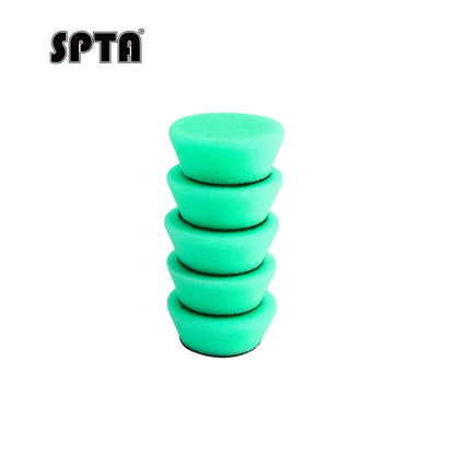 SPTA Kit 5 Pezzi di Spugne Abrasive Miste da 1,4 Pollici (35 mm) e 2 Pollici (50 mm) per Lucidatura e Dettaglio Auto