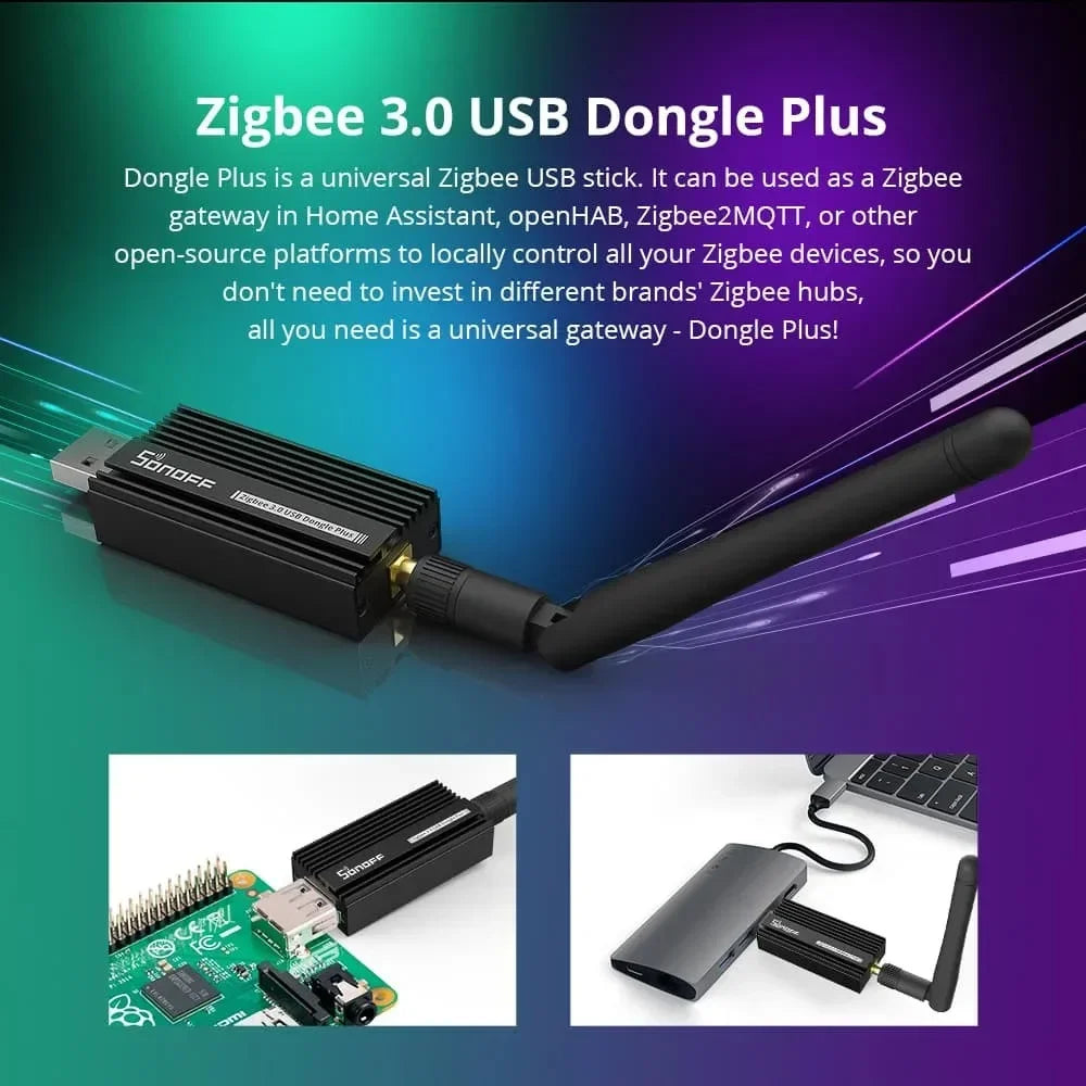 SONOFF ZB Dongle-E Analizzatore gateway Zigbee wireless Zigbee2MQTT Interfaccia USB Supporto di acquisizione Zigbee2MQTT Raspbian Ubuntu MacOS