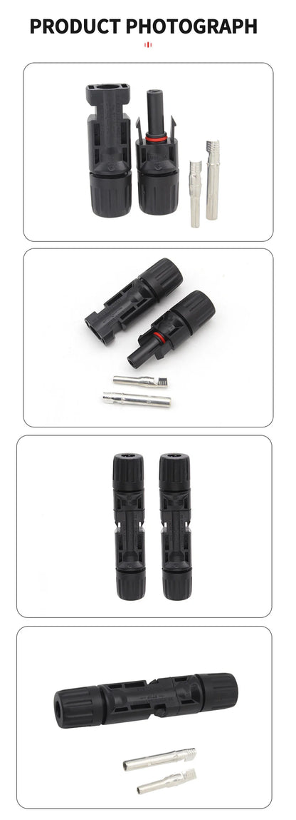 10/50/100 set connettore solare spina 30A 50A 1500V per connettore pannello solare resistente ai raggi UV Cina continentale cavo MC 2.5/4/6mm2