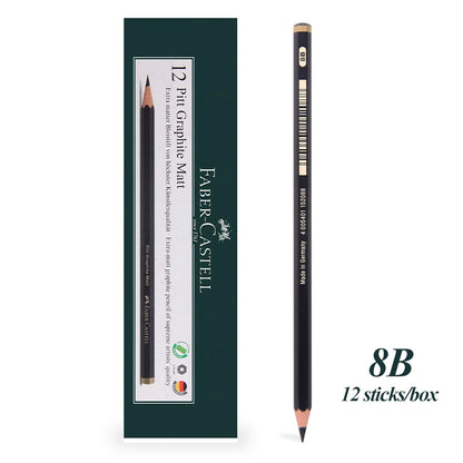 Faber-Castell 8/12pcs Set Matte Sketch Pencil Art Graphite per schizzo Black Lead Writing Drawing matite di grafite forniture