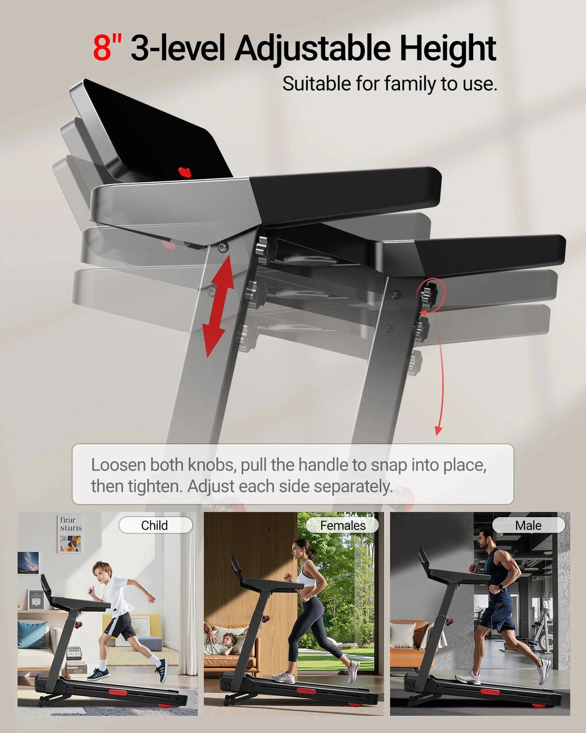 Tapis roulant pieghevole LONTEK L10 con inclinazione automatica del 20% e sensori di pulsazioni, 14 km/h. Questo tapis roulant compatto e pieghevole presenta un'inclinazione automatica del 20%, un motore silenzioso da 3,5 HP