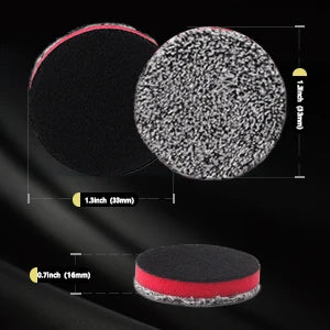 SPTA1PC 1"(25mm) 2"(50mm) 3"(80mm) 5"(125mm) 6"(150mm) Cuscinetti da taglio in microfibra per ceratura Lucidatura Rimozione del vortice dei graffi