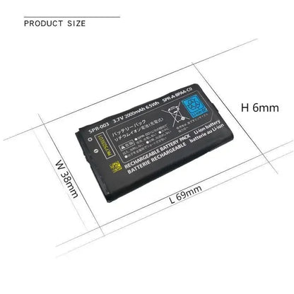 Batteria di ricambio Hotsale SPR-003 da 2000mAh ad alta capacità per 3DS XL/3DS LL agli ioni di litio con set di cacciaviti per batteria 3DSLL 3DSXL