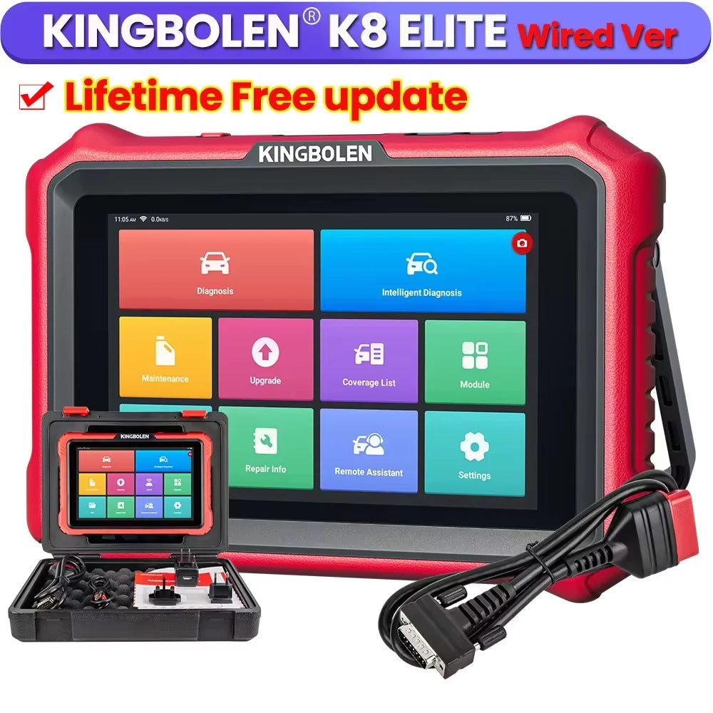 Nuovo KINGBOLEN K8 PRO / K8 ELITE 2026: Strumento Diagnostico Auto OBD2 Scanner Completo con 34+ Funzioni di Reset, Codifica ECU e Aggiornamenti Gratuiti
