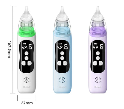 MAMIJOY Aspiratore nasale elettrico per bambini, pulitore nasale silenzioso per neonati, per ostruzioni e rinite, aspiratore nasale per neonati U94