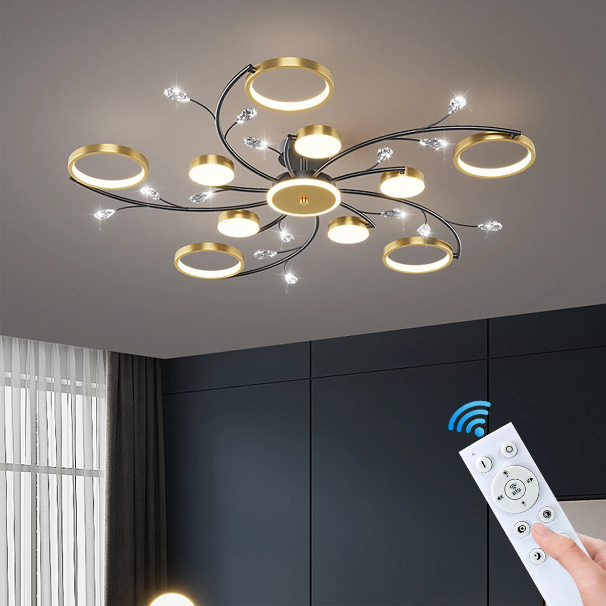 Plafoniera moderna e lussuosa per interni, lampadario a sospensione a LED, lampade da soffitto per soggiorno, camera da letto, cucina, apparecchi di illuminazione