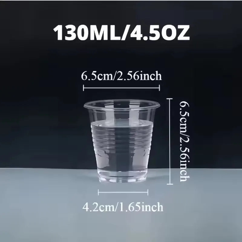 50/100 bicchieri di plastica trasparenti usa e getta, bicchieri per uso domestico, per succhi di frutta, caffè, gelato, utensili per feste di compleanno