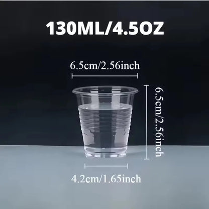 50/100 bicchieri di plastica trasparenti usa e getta, bicchieri per uso domestico, per succhi di frutta, caffè, gelato, utensili per feste di compleanno