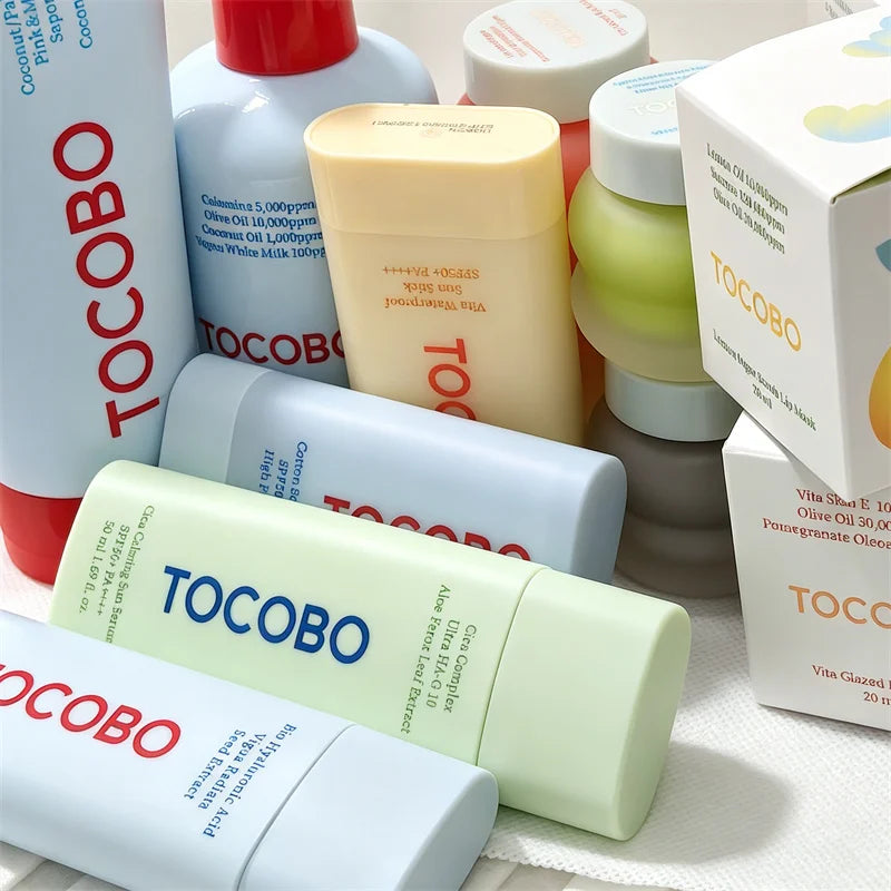 TOCOBO Sun Stick Collection Cotton Soft Waterproof Cooling Blue Green SPF50+ PA++++ Stick Solare Leggero Portatile per Applicazione Ripetuta