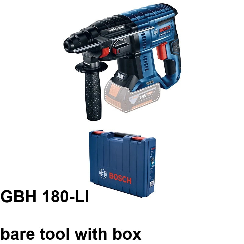 BOSCH GBH180‑LI 18V Martello Perforatore Rotativo Brushless SDS‑Plus Multifunzione Senza Fili per Calcestruzzo