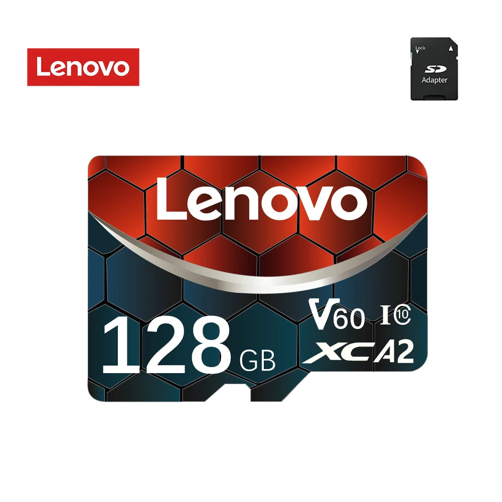 Scheda di memoria Micro SD TF Lenovo A2 U3, 128 GB, 256 GB, 512 GB, scheda TF ad alta velocità per video, compatibile con droni DJI Pocket4 e action camera GoPro HERO.