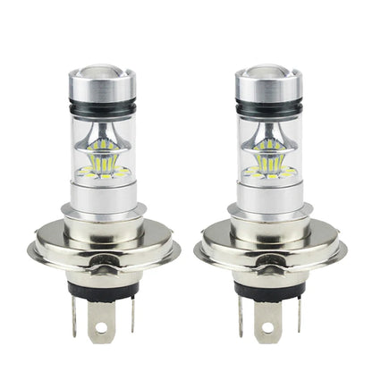 2 pezzi H4 H7 100W LED luci per auto lampadina super luminosa a bassa temperatura faro per auto di marcia diurna guida fendinebbia accessori auto