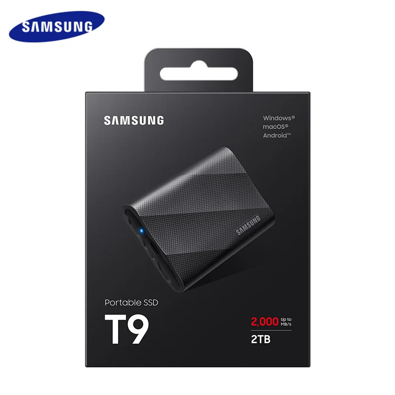 SAMSUNG PSSD T9 USB 3.2 Gen2x2 20Gbps disco rigido portatile 1TB 2TB Type-C disco rigido esterno per iPhone 15 SSD unità a stato solido