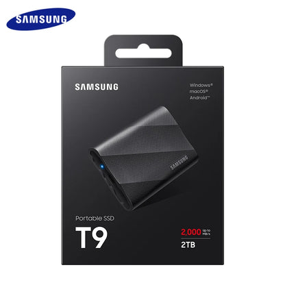 SAMSUNG PSSD T9 USB 3.2 Gen2x2 20Gbps disco rigido portatile 1TB 2TB Type-C disco rigido esterno per iPhone 15 SSD unità a stato solido