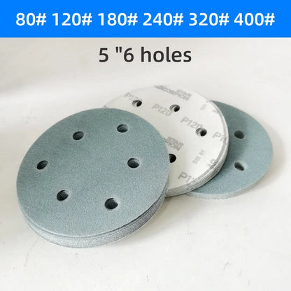 Disco Abrasivo da 5 Pollici a 6 Fori P80-400 per Levigatrice a Secco FESTOOL - Pad Lucidante Durevole