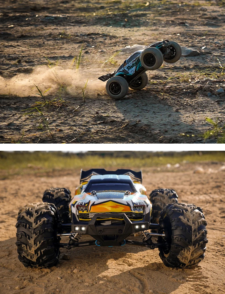 ZWN 1:16 70KM/H o 50KM/H Auto RC 4WD con LED, Auto Telecomandate ad Alta Velocità, Monster Truck da Drift per Bambini Vs Wltoys 144001 Giocattoli