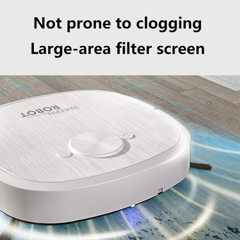 Nuovo Robot Aspirapolvere 3-in-1 Lenovo con Ricarica USB, Robot Domestico Completamente Automatico per Spazzare, Aspirare e Lavare 2026