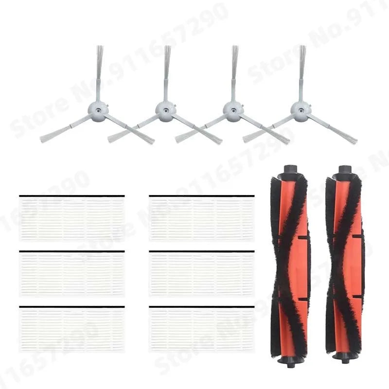 Spazzola principale/laterale Filtro HEPA Mop Panno Scatola per la polvere Sacchetto per la polvere per XiaoMi Lydsto R1 / R1A / R1 Pro / S1 Parti per aspirapolvere robot