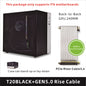 METALFISH T20 Mini ITX Custodia bianca 9L Supporto telaio PC compatto Flex PSU/240mm GPU/100mm Dispositivo di raffreddamento/180 Dispositivo di raffreddamento liquido