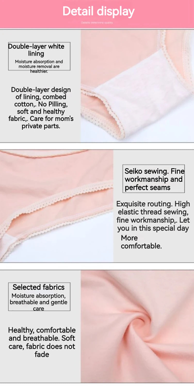 Mutandine di cotone per la biancheria intima di maternità incinta Mutandine vestiti per le donne incinte Slip di gravidanza Intimo di maternità a vita alta
