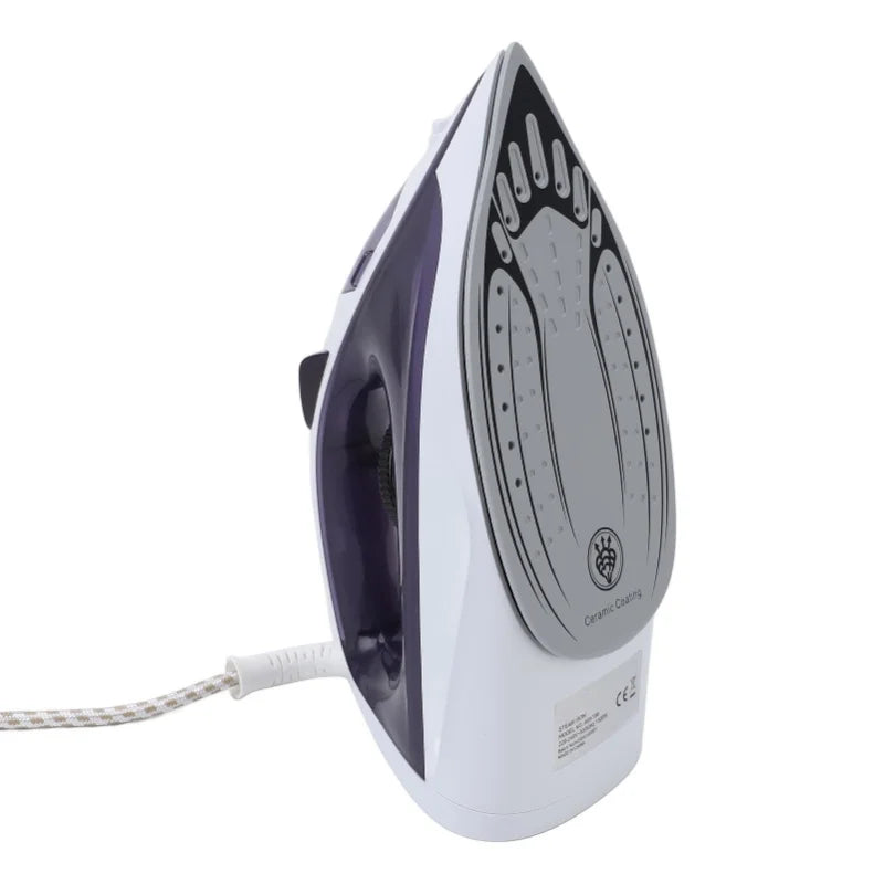 Ferro da stiro a vapore da 1600 W per indumenti, con microfori per il vapore, serbatoio dell'acqua da 210 ml, ideale per stirare sia a secco che con vapore, per uso domestico e in viaggio, 220 V.