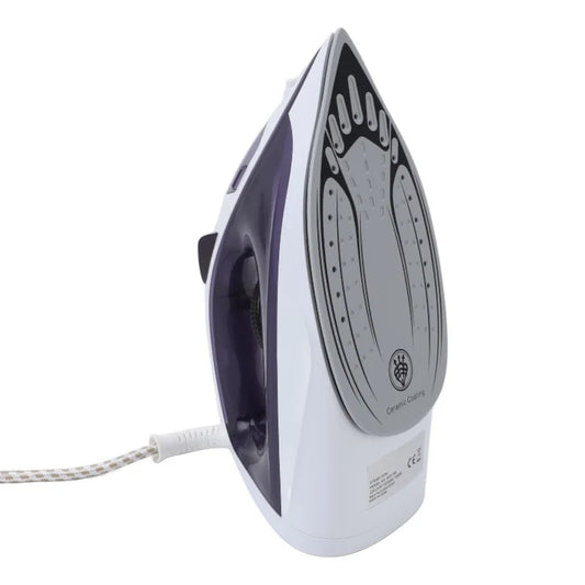 Ferro da stiro a vapore da 1600 W per indumenti, con microfori per il vapore, serbatoio dell'acqua da 210 ml, ideale per stirare sia a secco che con vapore, per uso domestico e in viaggio, 220 V.