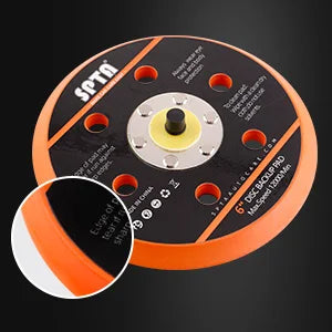 (Vendita singola) SPTA 5 "(125mm) 6"(150mm) Piastra di supporto Supporto Gancio Anello per levigatrice ad aria Lucidatore per auto a doppia azione Lucidatura