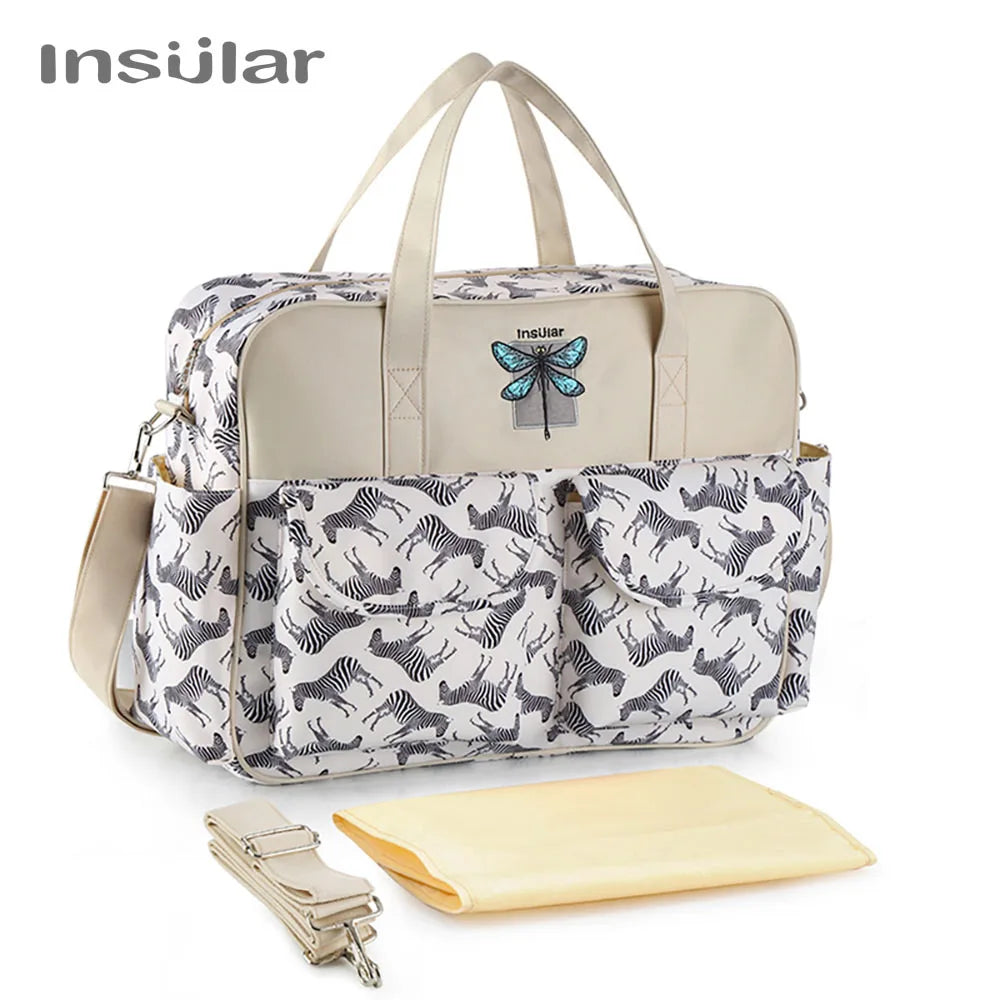 Borsa per pannolini impermeabile di nuovo stile borsa da viaggio Messenger di grande capacità borse multifunzionali per passeggino madre maternità