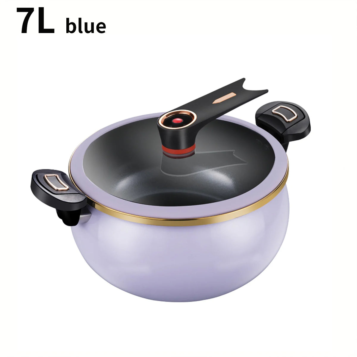 1 pentola a pressione Fat Daddy, capacità di 7 litri, 26 cm, adatta all’uso domestico, pentola multifunzionale antiaderente per stufati e zuppe, compatibile con piani cottura a induzione e fornelli a gas.