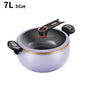 1 pentola a pressione Fat Daddy, capacità di 7 litri, 26 cm, adatta all’uso domestico, pentola multifunzionale antiaderente per stufati e zuppe, compatibile con piani cottura a induzione e fornelli a gas.