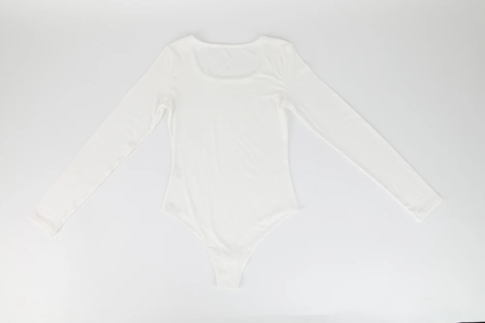 Body a maniche lunghe per donna Girocollo Shapewear Shaper Lady Sexy Going Out Top Tuta Abiti caldi femminili Autunno Inverno