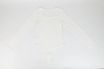Body a maniche lunghe per donna Girocollo Shapewear Shaper Lady Sexy Going Out Top Tuta Abiti caldi femminili Autunno Inverno