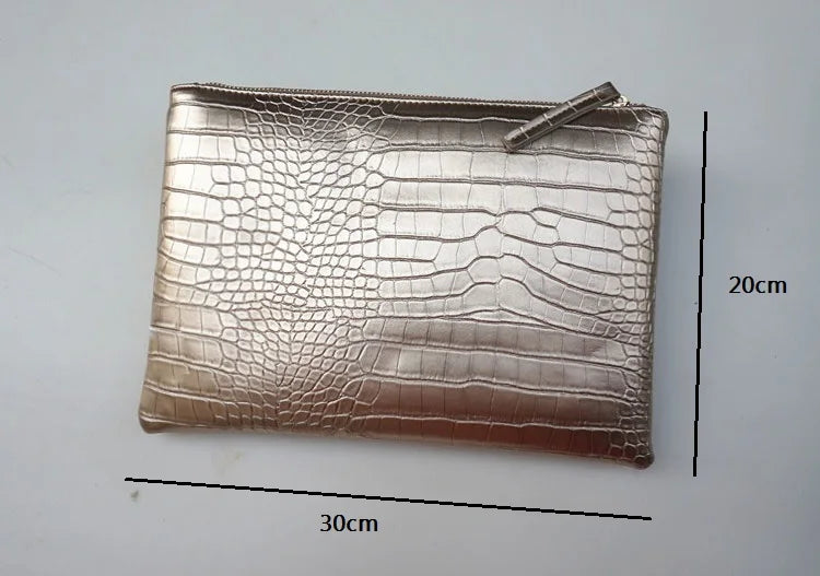 Borsa Clutch da Donna in Pelle PU Effetto Coccodrillo, Pochette da Sera a Busta, Nuova Collezione 2026, Borsa a Mano Femminile, Pochette da Donna