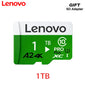 Scheda di memoria ad alta velocità Lenovo, 1 TB, 512 GB, 128 GB, scheda Micro SD TF, per archiviazione video 4K, ideale per action cam, droni e fotocamere digitali.